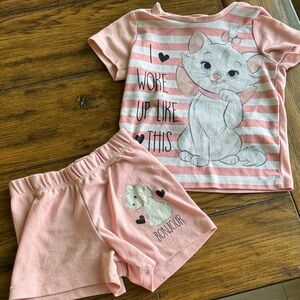 Disney Marie Aristocats Print Kids Pajamas